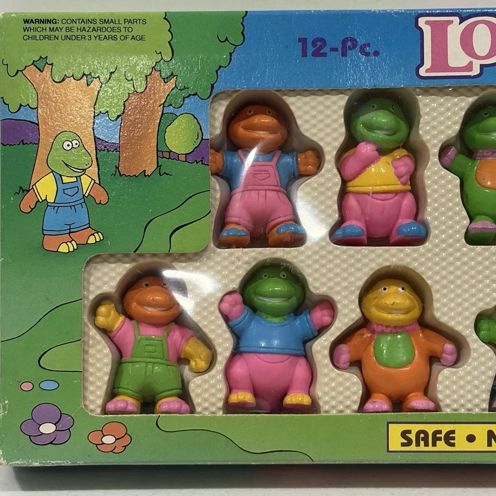 Soma Vintage Love Dino Dinosaur Set of 12 Safe Non Toxic Play Figures 1993 NOS